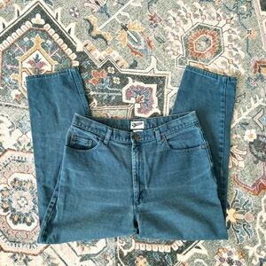 VINTAGE MERONA DARK GREEN HIGH RISE JEANS